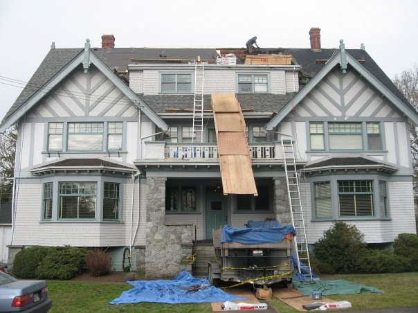 roof replacement on old house Victoria BC 